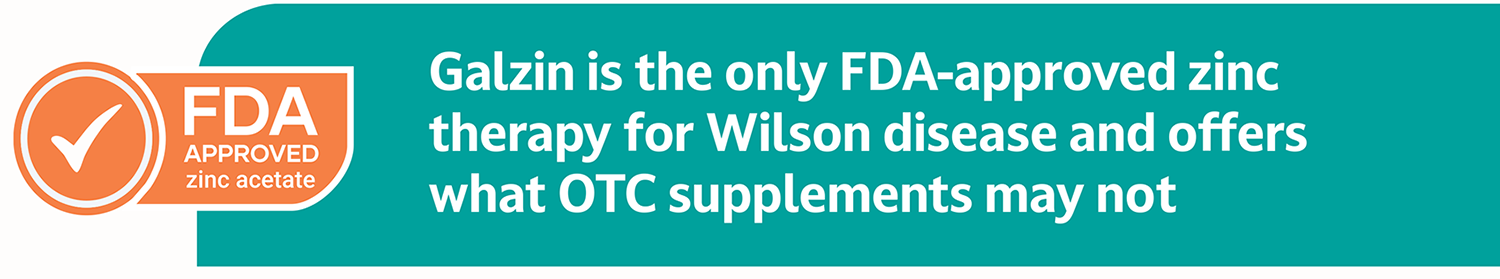 FDA approved zinc acetate